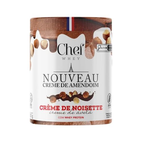Creme de Amendoim e Avelã + Whey Protein 600g - Chef Whey