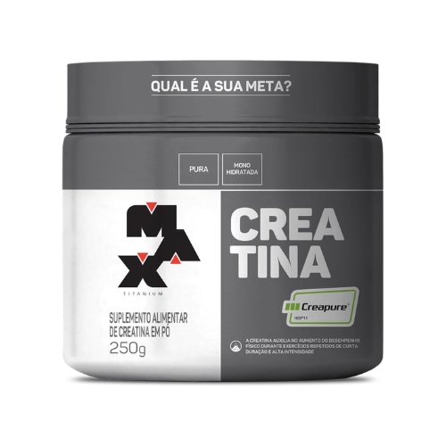 Creatina Monohidratada Creapure Em Pó 83 Doses 250g - Max Titanium