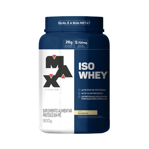Iso Whey 900G Baunilha - Max Titanium