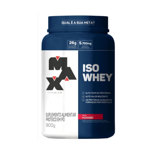 Iso Whey - 900g Morango - Max Titanium