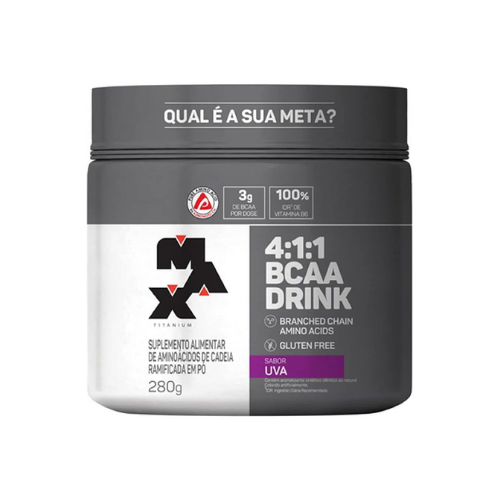 Bcaa 4: 1: 1 280G Drink Uva - Max Titanium