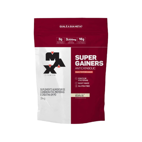 Super Gainers (3Kg) Baunilha - Max Titanium