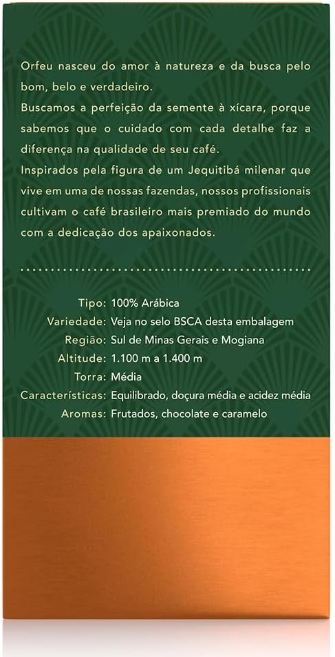 Café Moído Clássico Sabor Doce 250g - Orfeu - Imagem 2