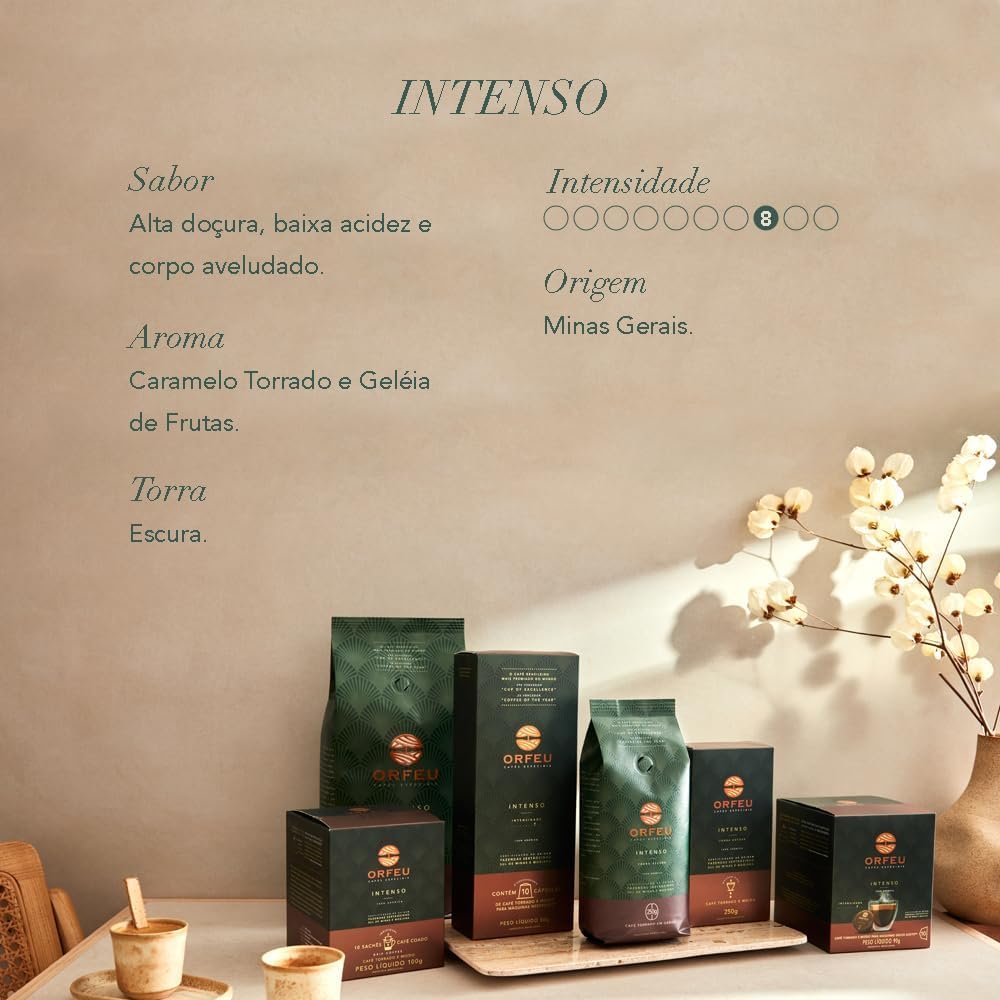 Café Em Grãos Intenso 250G - Orfeu - Imagem 2
