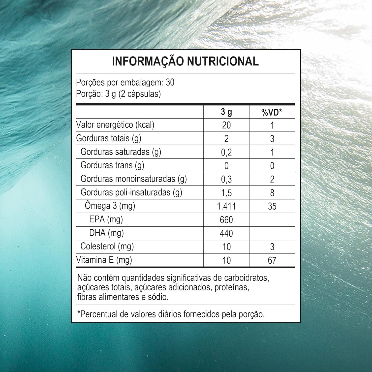 Ômega 3 EPA DHA 60 cápsulas - Puravida - Imagem 2
