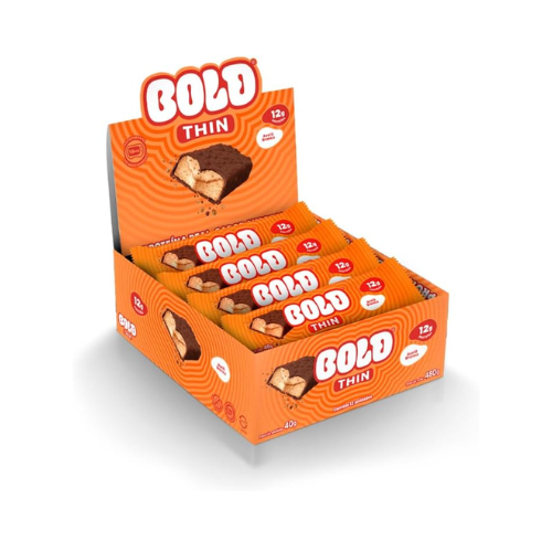 Barra de Proteína Thin Avelã Branco (12g de Proteína) - Bold