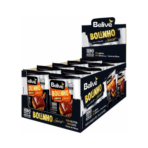 Bolinhos de Cenoura com Chocolate 10 pacotes de 45g - Belive