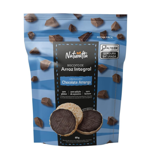Biscoito Arroz Chocolate Naturatta 60G - Vitao