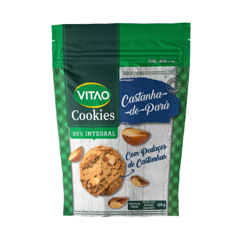 Cookies Integrais Castanha Do Pará 120G - Vitao