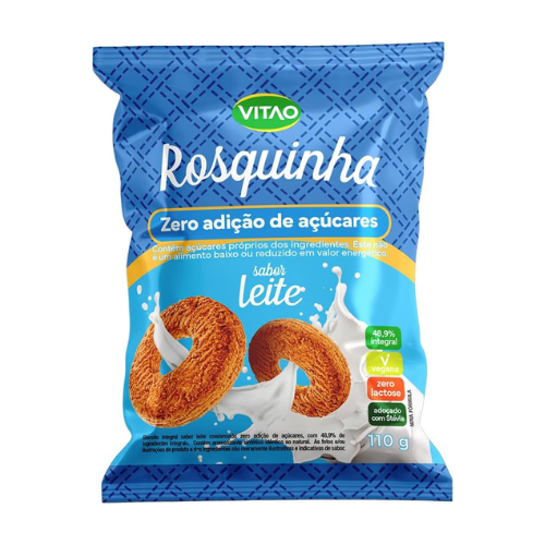 Rosquinha Integral Zero Leite 110g - Vitao