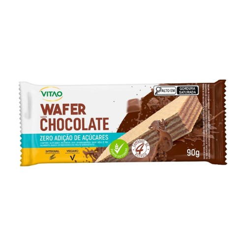 Wafer Integral Chocolate Zero 90G - Vitao