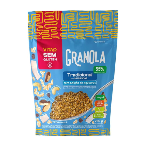 Granola zero glúten tradicional - Vitao