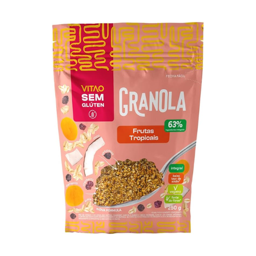 Granola Sem Glúten Tradicional Frutas - Vitao