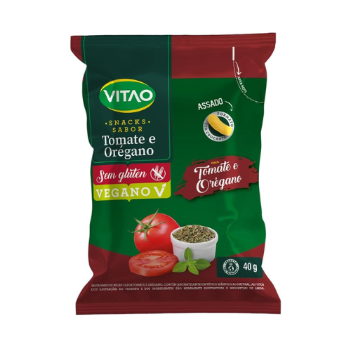 Snack Integral Tomate e Oregano 40g - Vitao