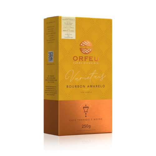 Café Bourbon Amarelo Torrado e Moído 100% Arabica 250g - Orfeu