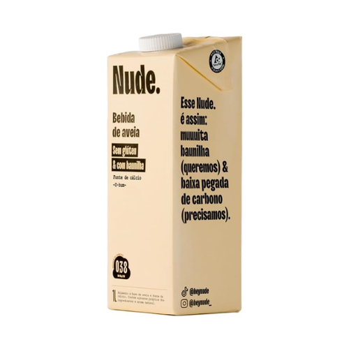 Leite de Aveia Baunilha 1l - Nude