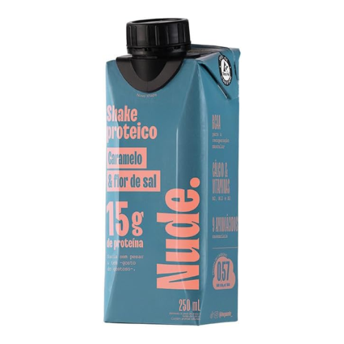 Shake Proteico Caramelo & Flor de Sal 250ml - Nude
