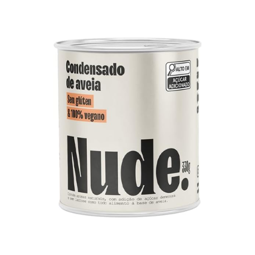 Leite Condensado de Aveia Sem Glúten 330g - Caixa 12 Unidades - Nude