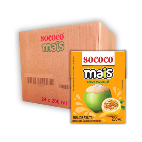 Água de Coco Mais Maracujá 200ml - Sococo
