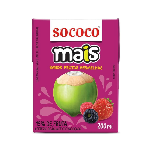 Mais frutas vermelhas 200ml - Sococo