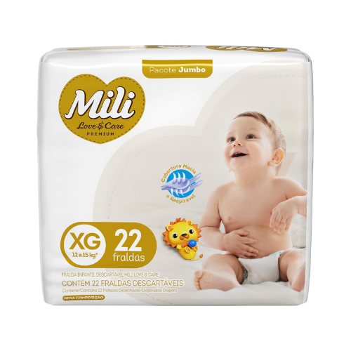 Fralda Xg Pacote De 22 Fraldas - Mili