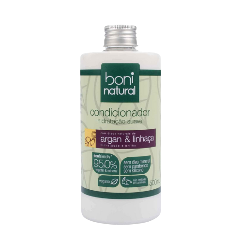 Condicionador Vegano e Natural Argan e Linhaça 500ml - Boni Natural