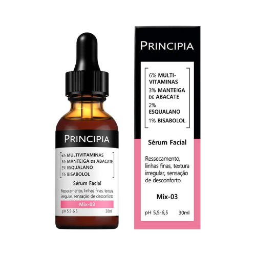 Sérum 6% Multivitaminas + 3% Manteiga de Abacate com 30ml - Principia