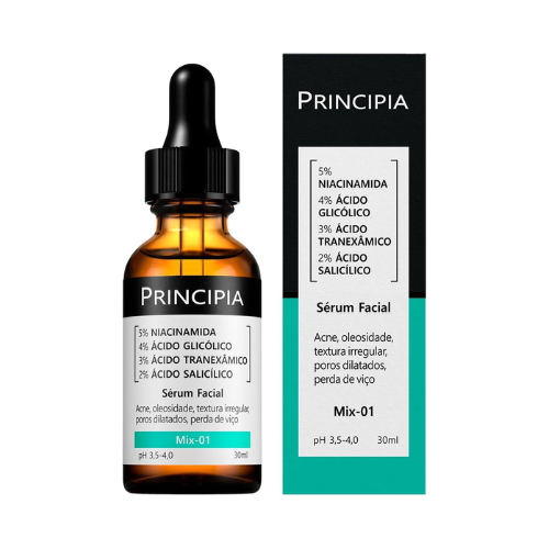Sérum 5% Niacinamida Mix-01 - Anti-acne com 30ml - Principia