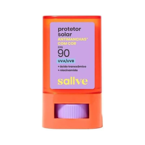 Protetor Solar Bastão Antimachas FPS 90 com Cor 2-15g - Sallve