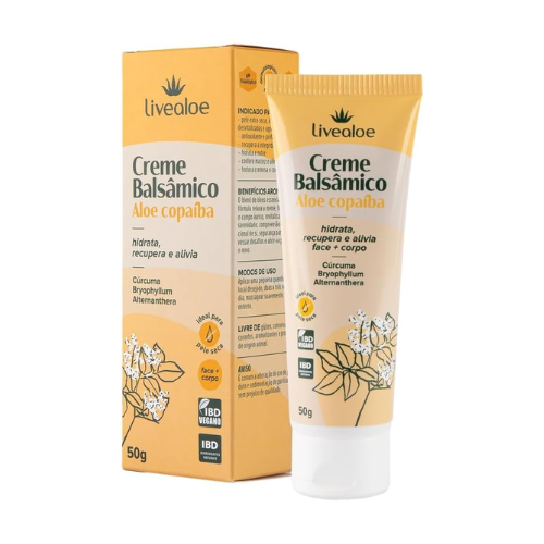 Creme Balsâmico Aloe Copaiba 50g - LiveAloe
