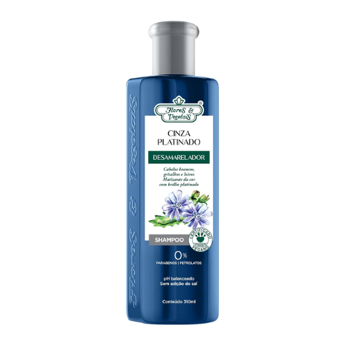 Shampoo Matizante Platinado 310Ml - Flores & Vegetais