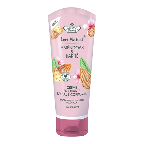Creme Esfoliante Desodorante Amêndoas E Karité 200G - Flores & Vegetais