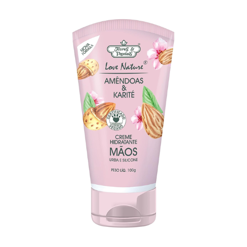 Creme Hidratante Mãos Amêndoas & Karité 100G - Flores & Vegetais