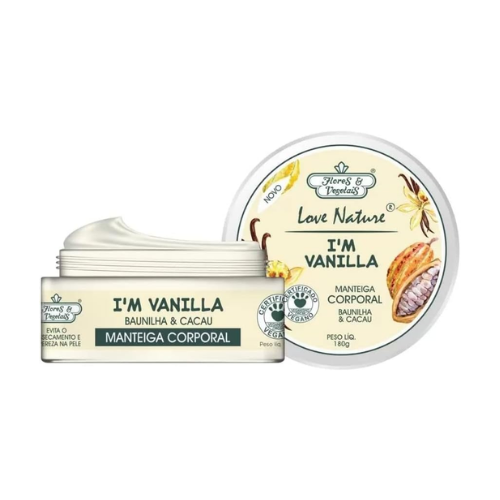 Manteiga Hidratante Corporal Baunilha & Cacau 180G - Flores & Vegetais