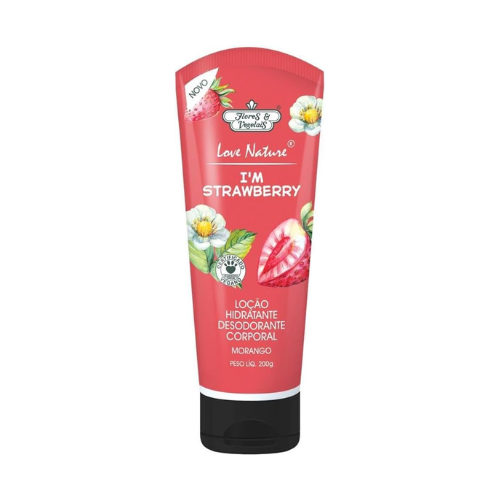Loção Hidratante Desodorante Morango 200G - Flores & Vegetais