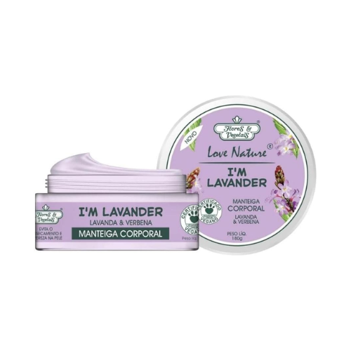 Hidratante Corporal Manteiga Lavanda Verbena 180G - Flores & Vegetais