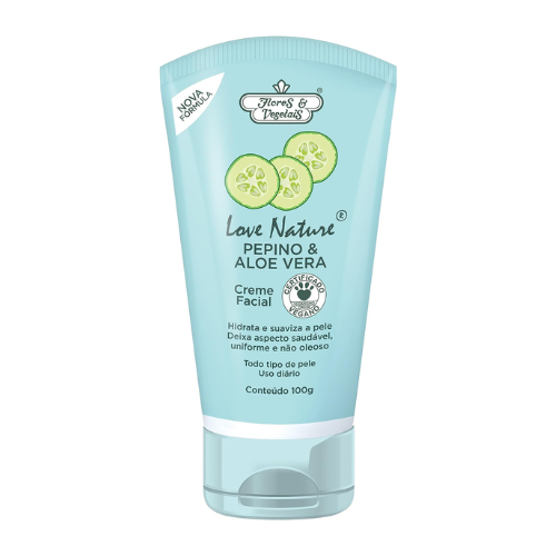 Creme Facial Pepino & Aloe Vera 100g - Flores & Vegetais