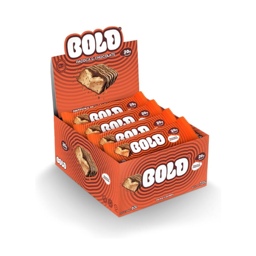 Barra de Proteína Paçoca & Chocolate - Bold