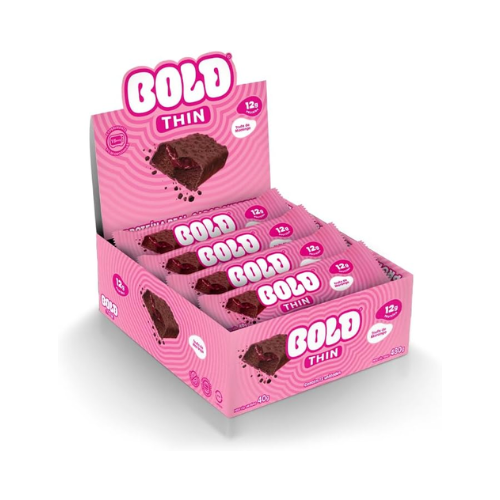 Barra de Proteína Thin Trufa De Morango (Caixa 12 Unid) - Bold