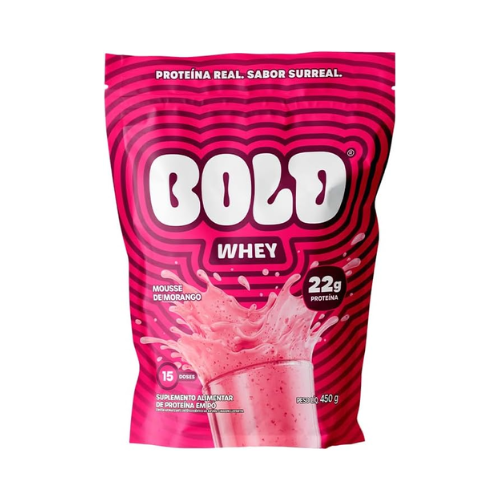 Whey Protein 3w morango 450g - Bold