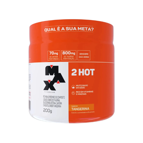 2 Hot Termogênico Sabor Tangerina 200g - Max Titanium