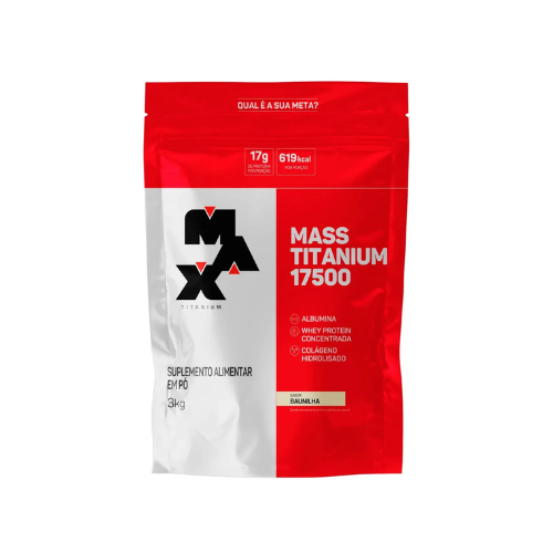Hipercalórico Mass Titanium 3kg Baunilha - Max Titanium