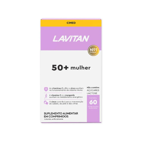 Lavitan 50+ Mulher 60 Comprimidos - Cimed
