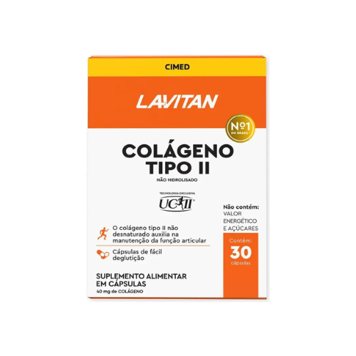 Lavitan Colágeno Tipo II 30 Cápsulas - Cimed