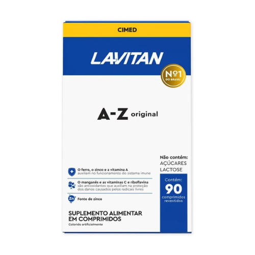 Lavitan Multivitamínico A-Z Original 90 Comprimidos - Cimed