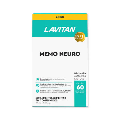Lavitan Memo Neuro com 60 comprimidos - Cimed