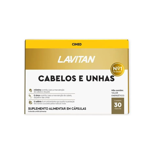 Lavitan Cabelos E Unhas 30 Comprimidos - Cimed