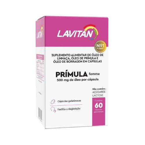 Lavitan Prímula Femme 60 Cápsulas - Cimed