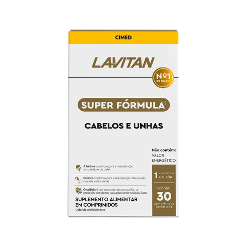 Lavitan Hair Super Formula Cabelos E Unhas 30 Comprimidos - Cimed
