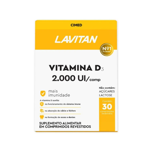 Lavitan Vitamina D 2000ui 30 Cápsulas - Cimed